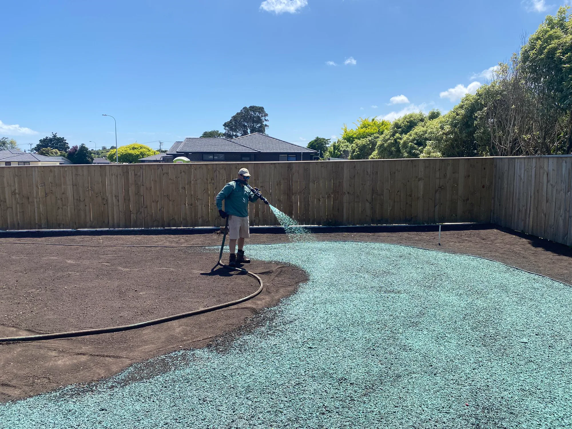 Slope stabilisation site photo