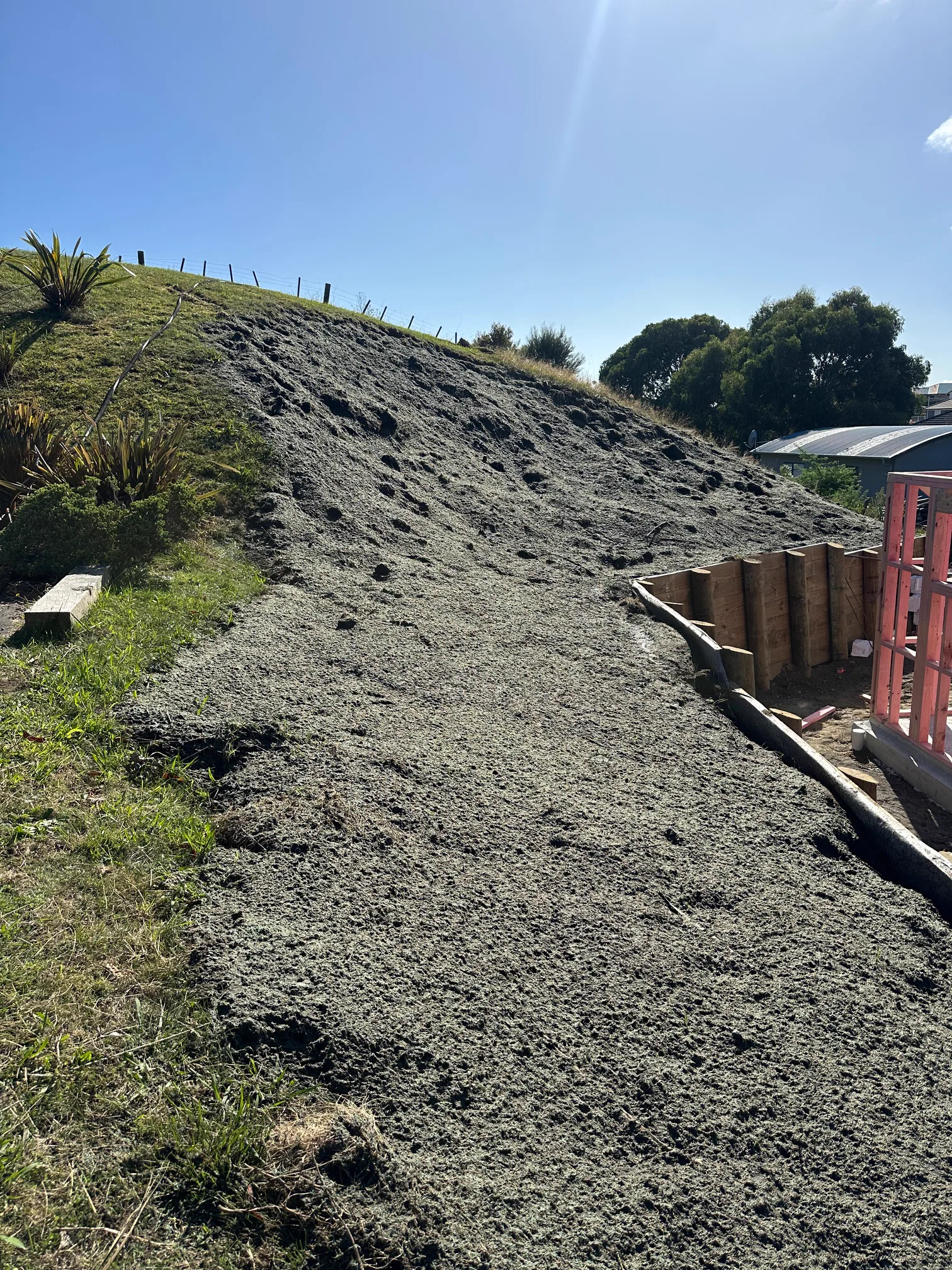 Dune slope before sand stabilisation — exposed coastal sand