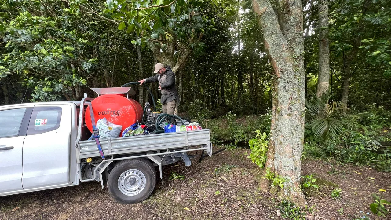 Remote-access hydroseeding equipment