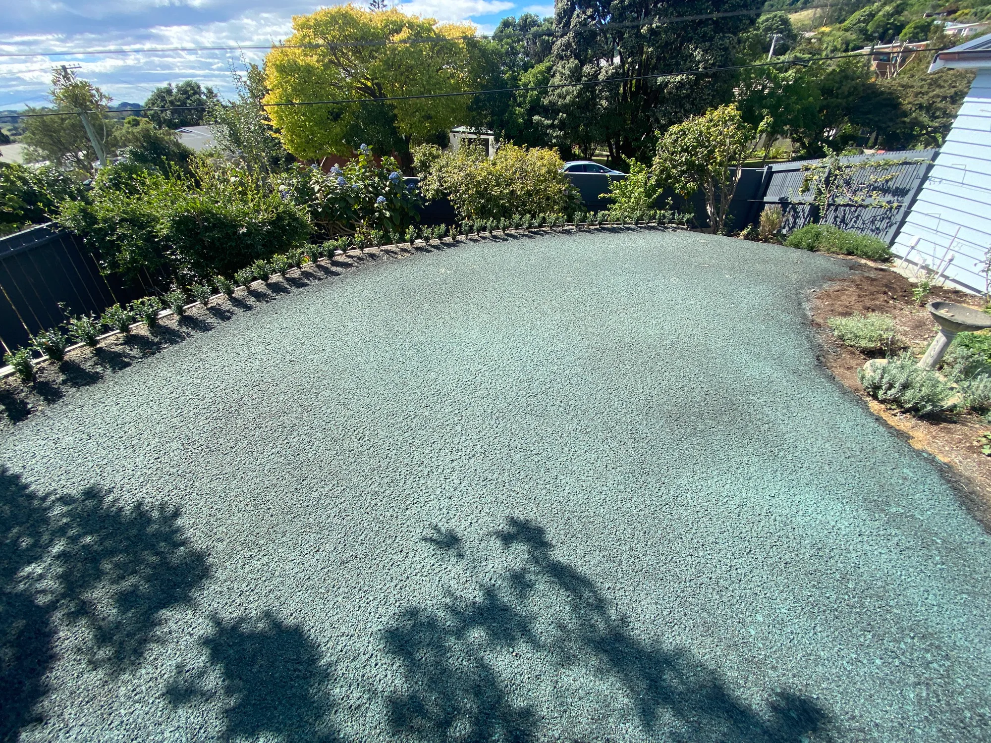 Hydroseeding a new lawn